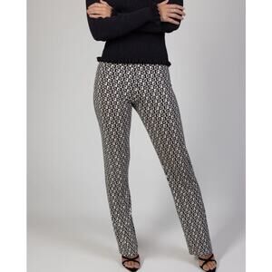 Paloma Wool Women's Black and White Checkered Monogram Flowy Stretchy Pants